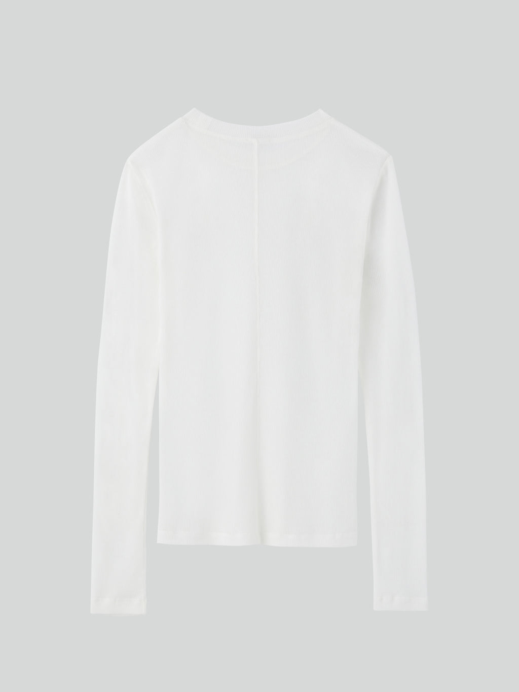Recto - Sheer Jersey Long Sleeve Top (Off White) product image 6 | TRAB K-Fashion Australia