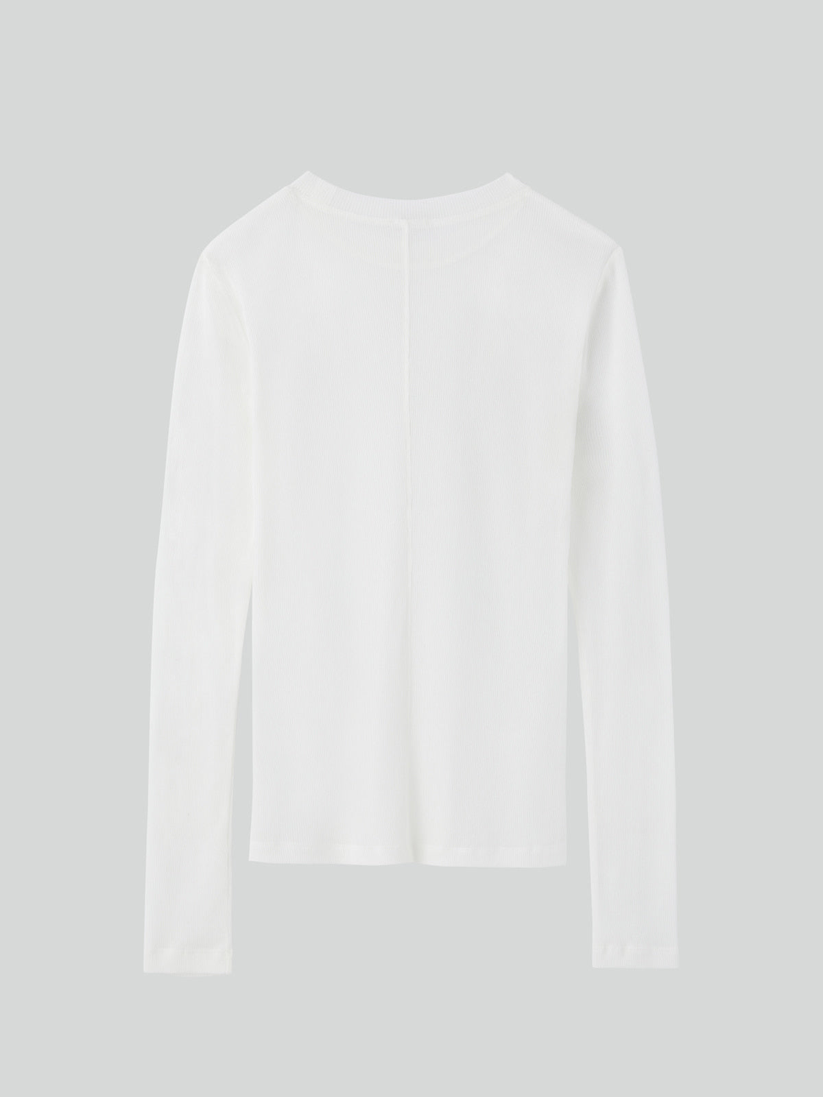 Recto - Sheer Jersey Long Sleeve Top (Off White) product image 6 | TRAB K-Fashion Australia