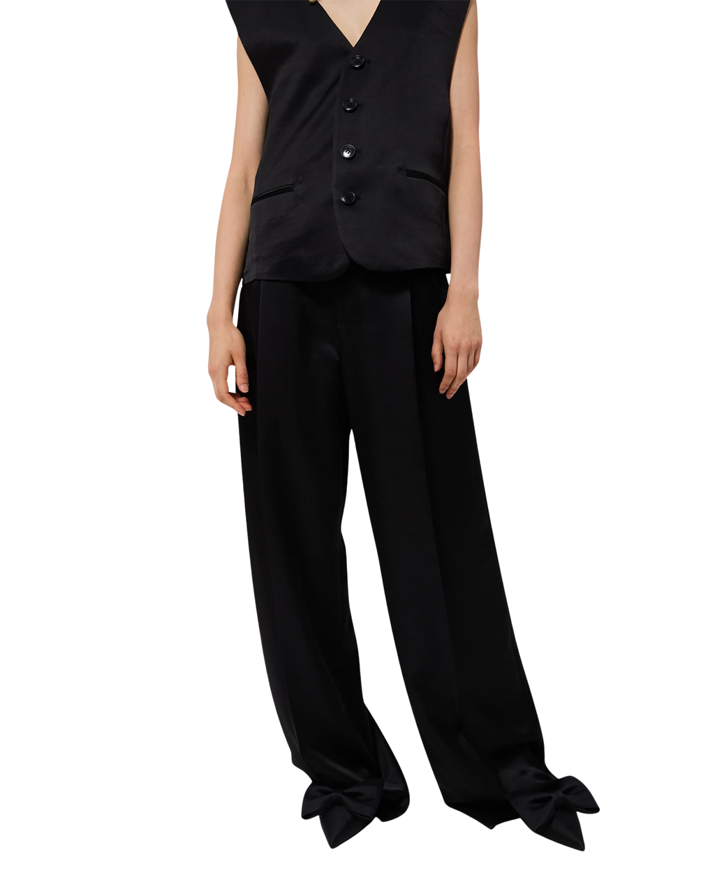 Kimhe Kim - Belted Wide Pants (Black) product image 18 | TRAB K-Fashion Australia