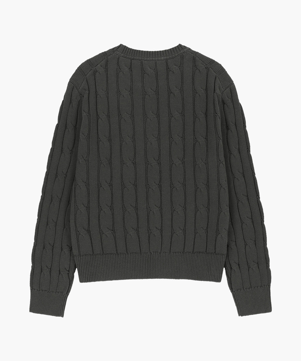 Marithe & Francois Girbaud - Graphic Cable Knit Pullover (Charcoal) product image 6 | TRAB K-Fashion Australia