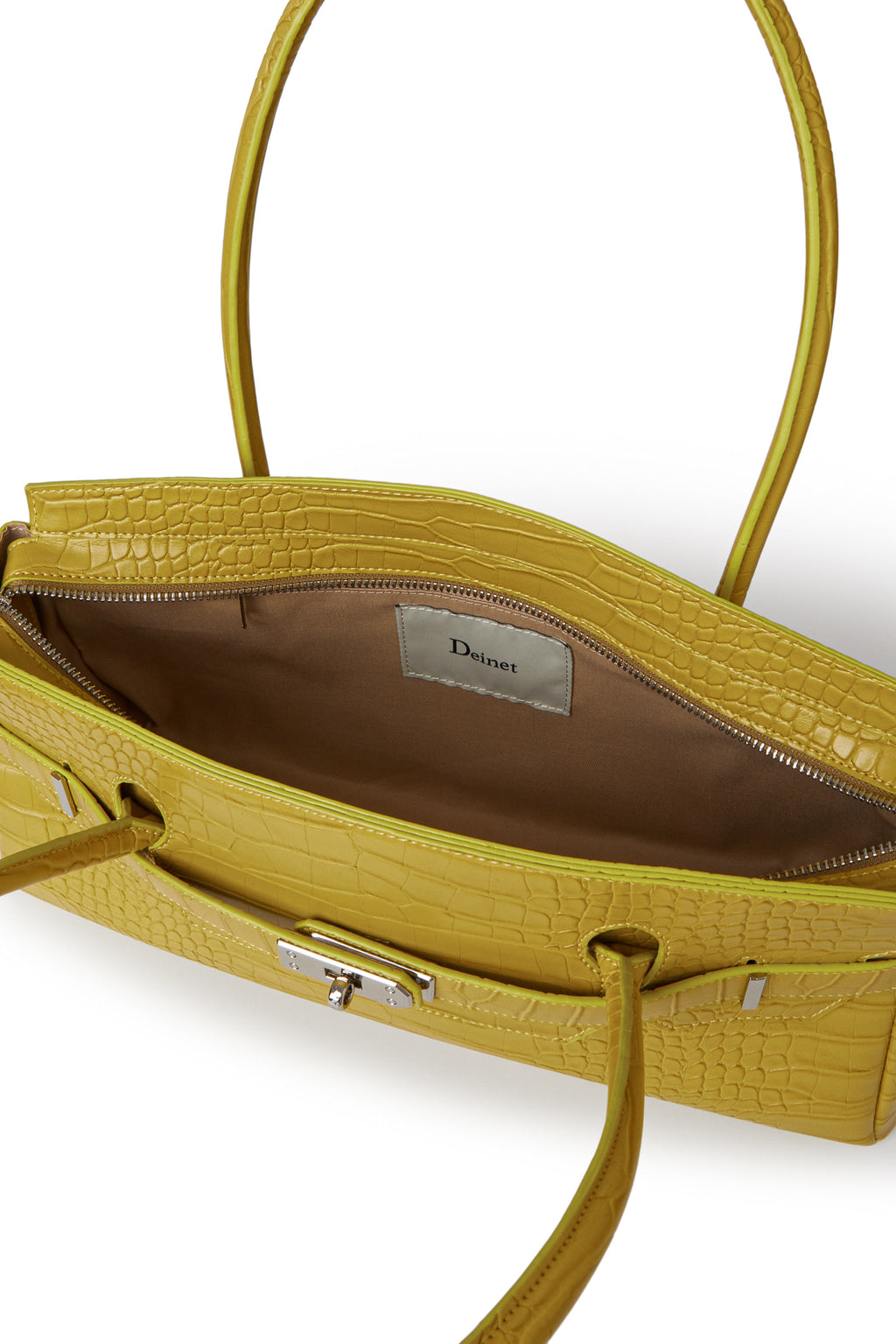 Deinet - Crocodile Pattern Two-Way Bag (Mustard) product image 10 | TRAB K-Fashion Australia