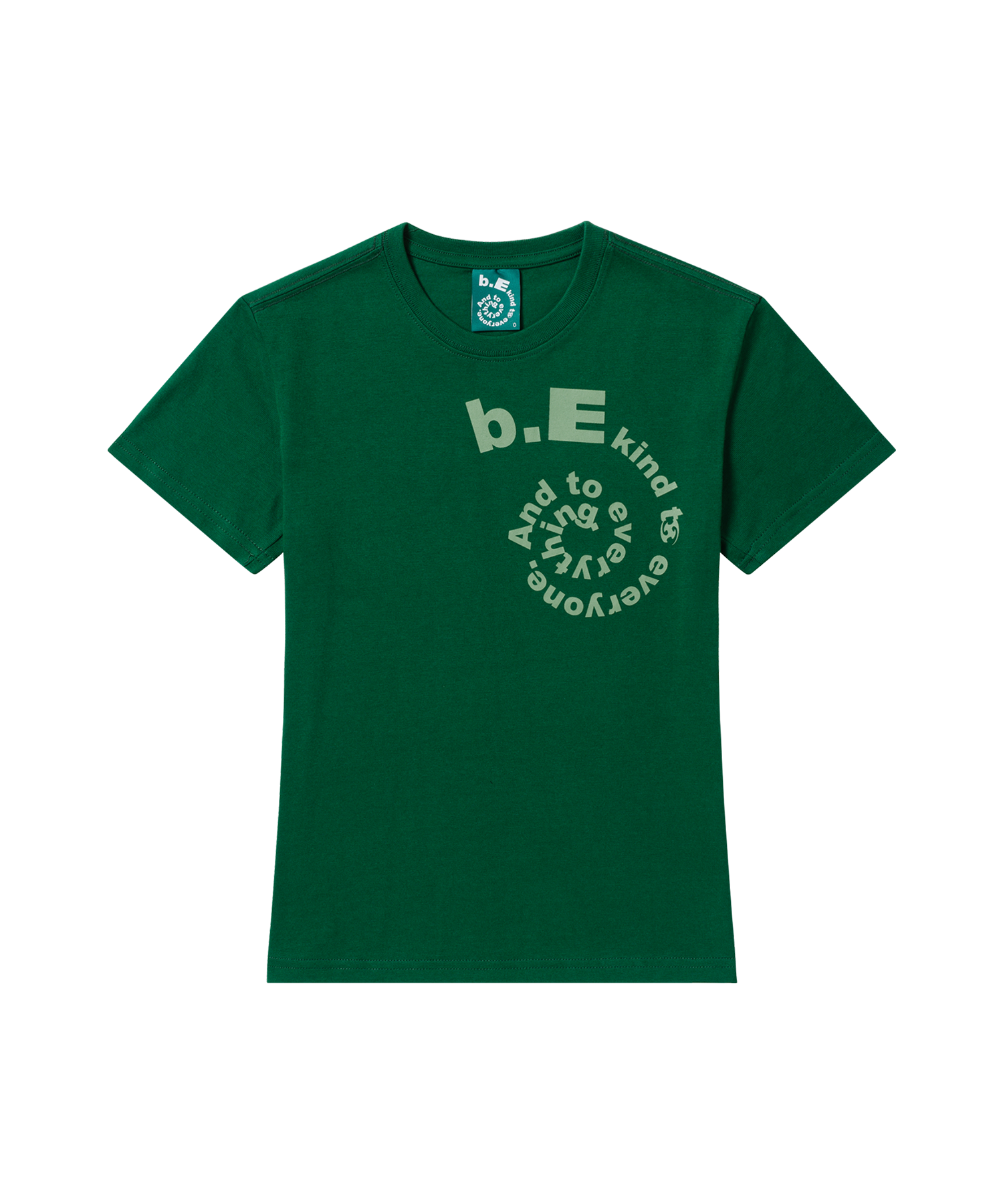 San San Gear - San San X B.E Swirl T-Shirt_0 (Green) product image 1 | TRAB K-Fashion Australia