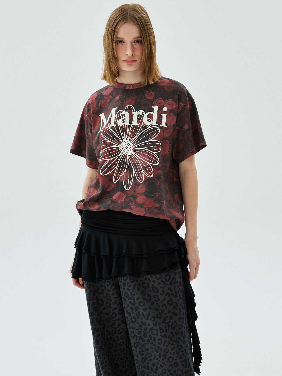 Mardi Mercredi - Mini Skirt Belt Frill (Black) product image 1 | TRAB K-Fashion Australia
