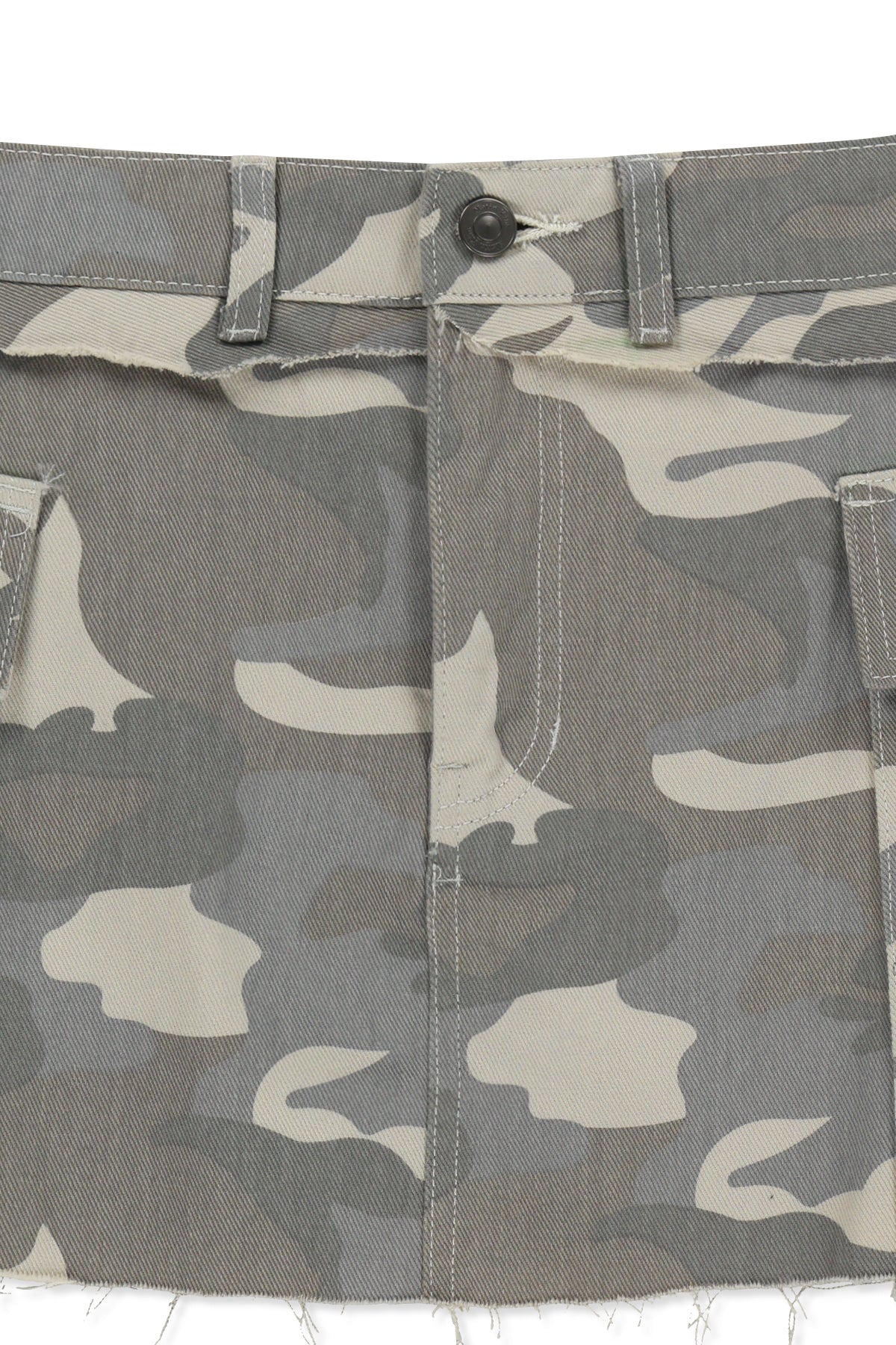 Matin Kim - Cargo Mini Denim Skort (Beige) product image 4 | TRAB K-Fashion Australia