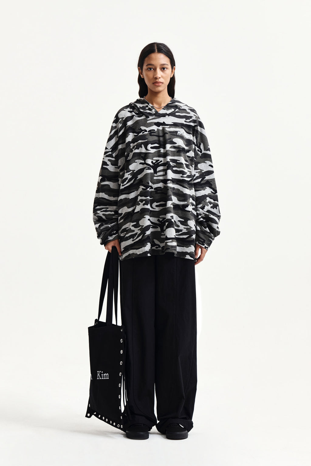 Matin Kim - Multi Panel Wide Pants (Black) product image 5 | TRAB K-Fashion Australia