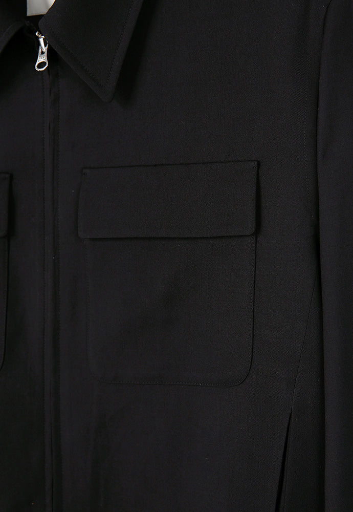 Tonywack - Super Fine Wool Double Pocket Zip Blouson (Black) product image 11 | TRAB K-Fashion Australia