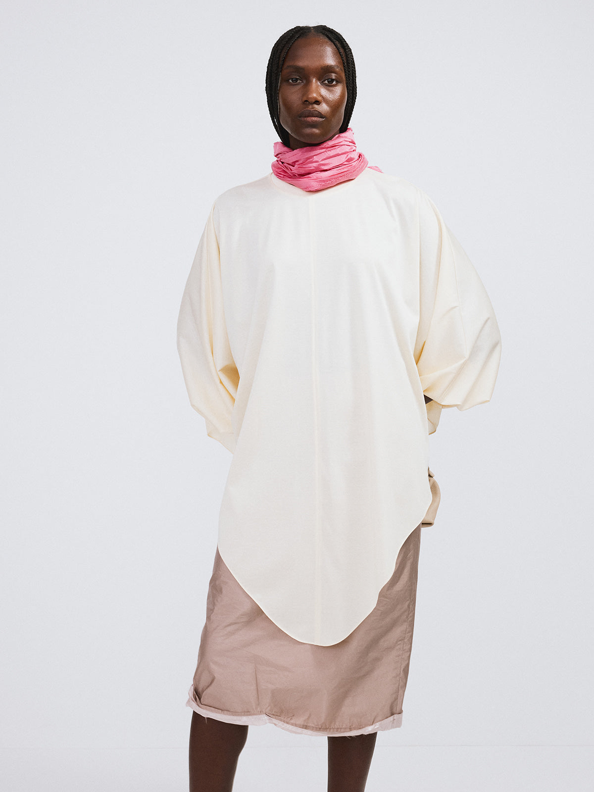 Recto - Oversized Cape Top (Off White) product image 3 | TRAB K-Fashion Australia