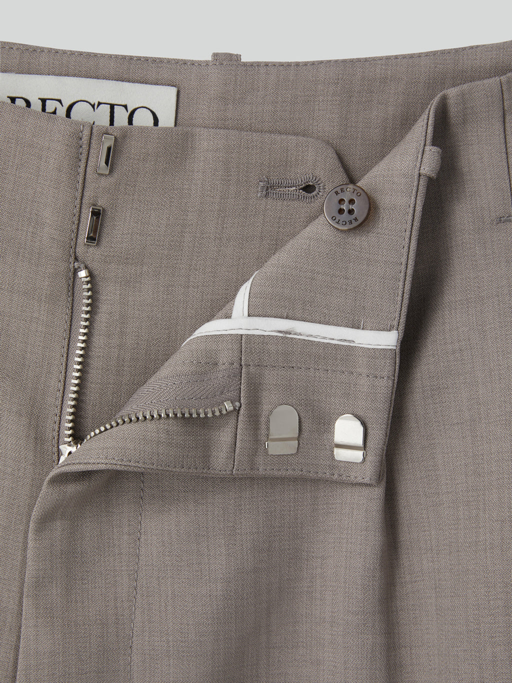 Recto - Tucked Detail Bermuda Pants (Sepia Grey) product image 6 | TRAB K-Fashion Australia