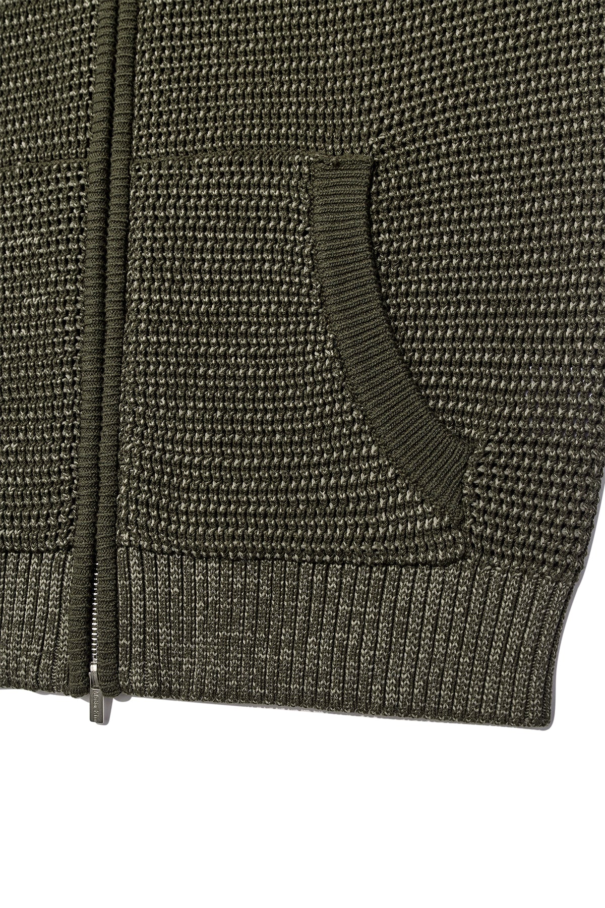 Matin Kim - Two Tone Mesh Knit Vest (Khaki) product image 4 | TRAB K-Fashion Australia