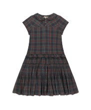 Coyseio - Raw Edge Check One Piece (Purple) product image 1 | TRAB K-Fashion Australia