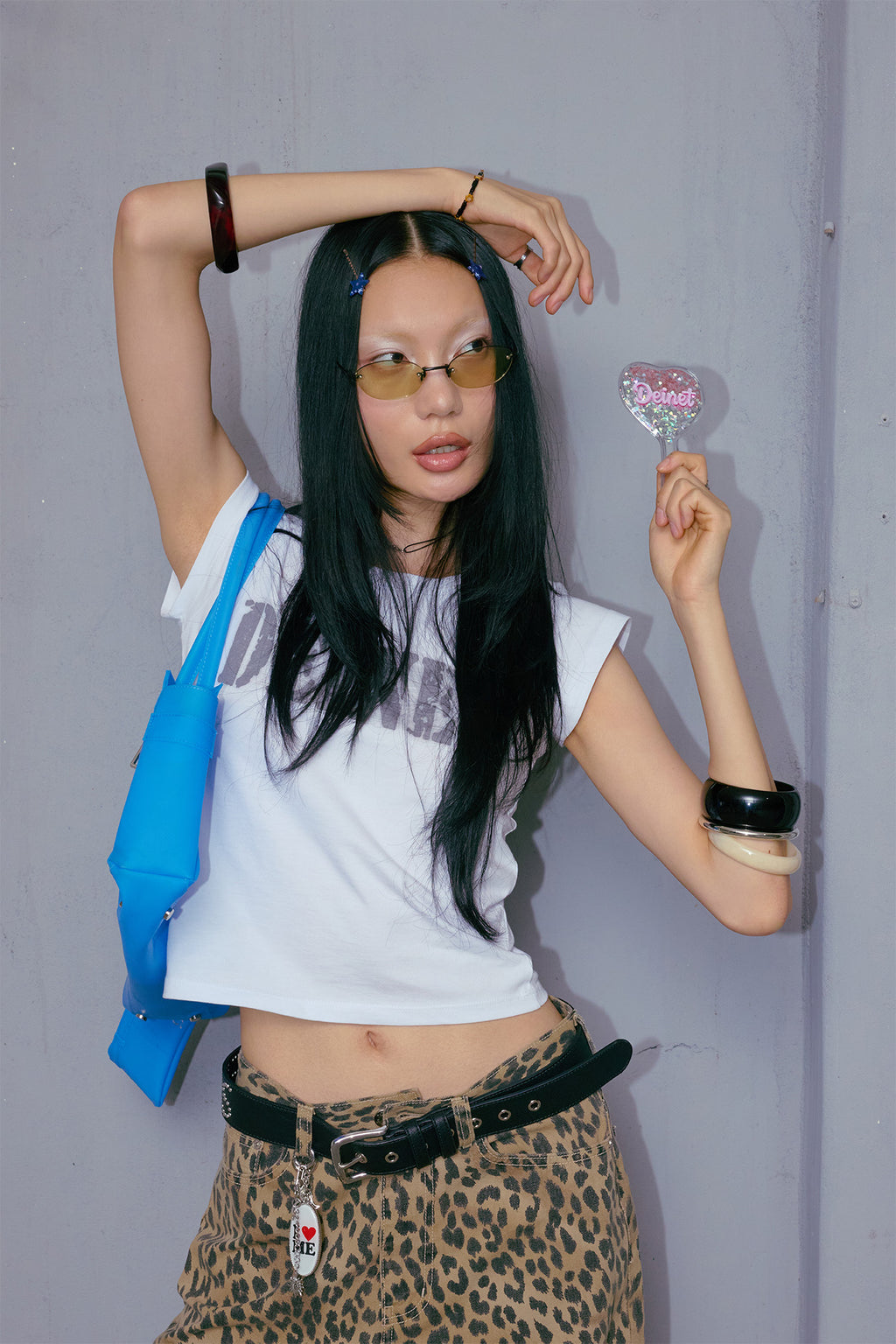 Deinet - Typo Graphic2 T-Shirt (White) product image 7 | TRAB K-Fashion Australia