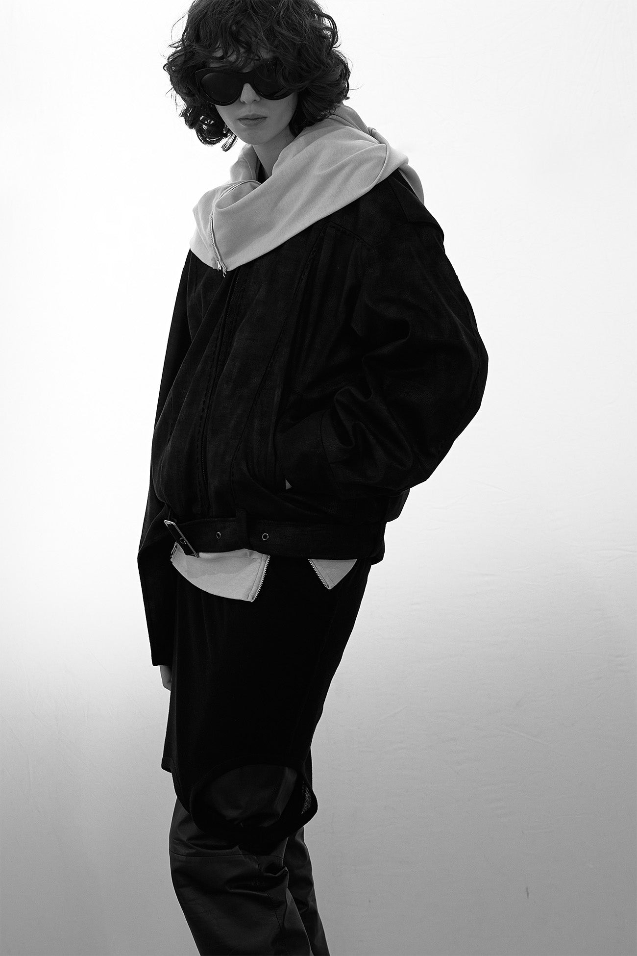 Deinet - Stitch Bomber Jumper (Black) product image 7 | TRAB K-Fashion Australia