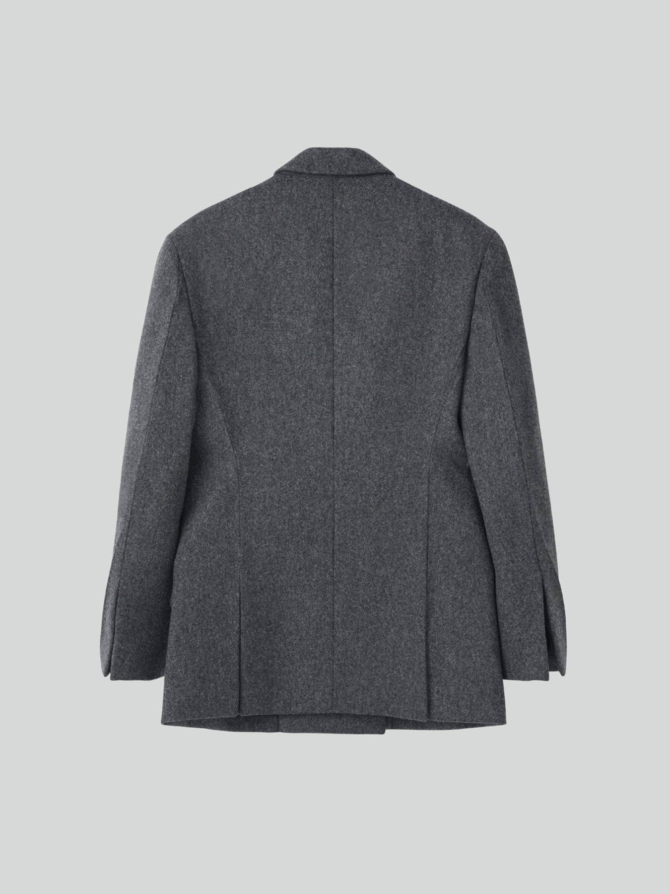 Recto - Double Breasted Tailored Wool Jacket (Charcoal Grey) product image 11 | TRAB K-Fashion Australia