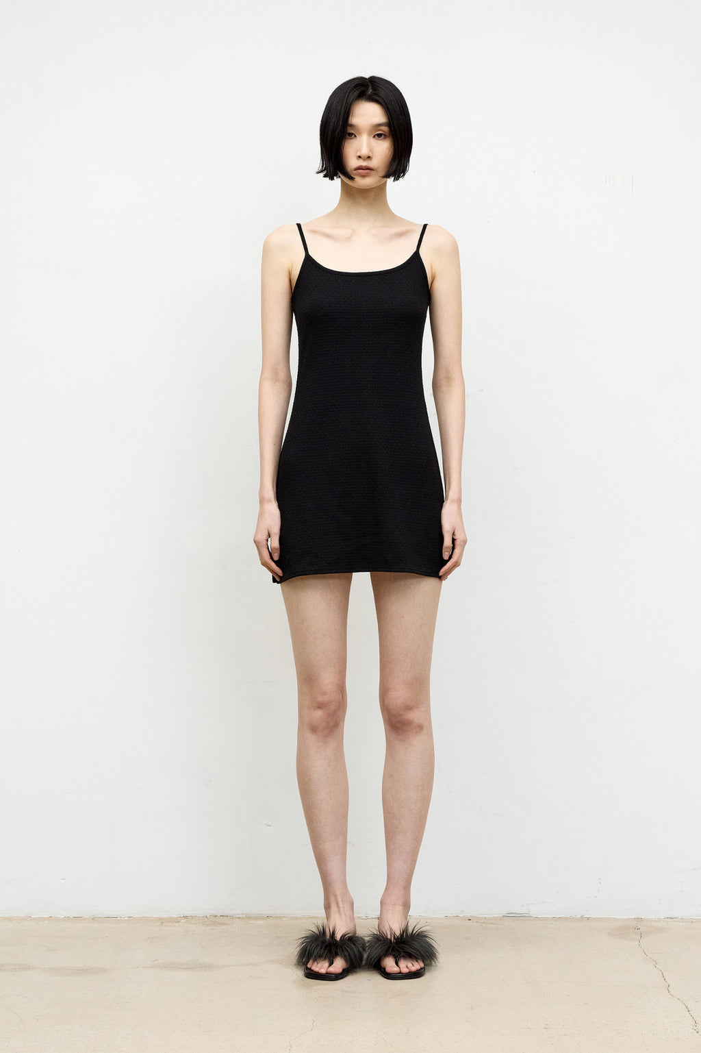Coor - Textured Mini Dress (Black) product image 2 | TRAB K-Fashion Australia