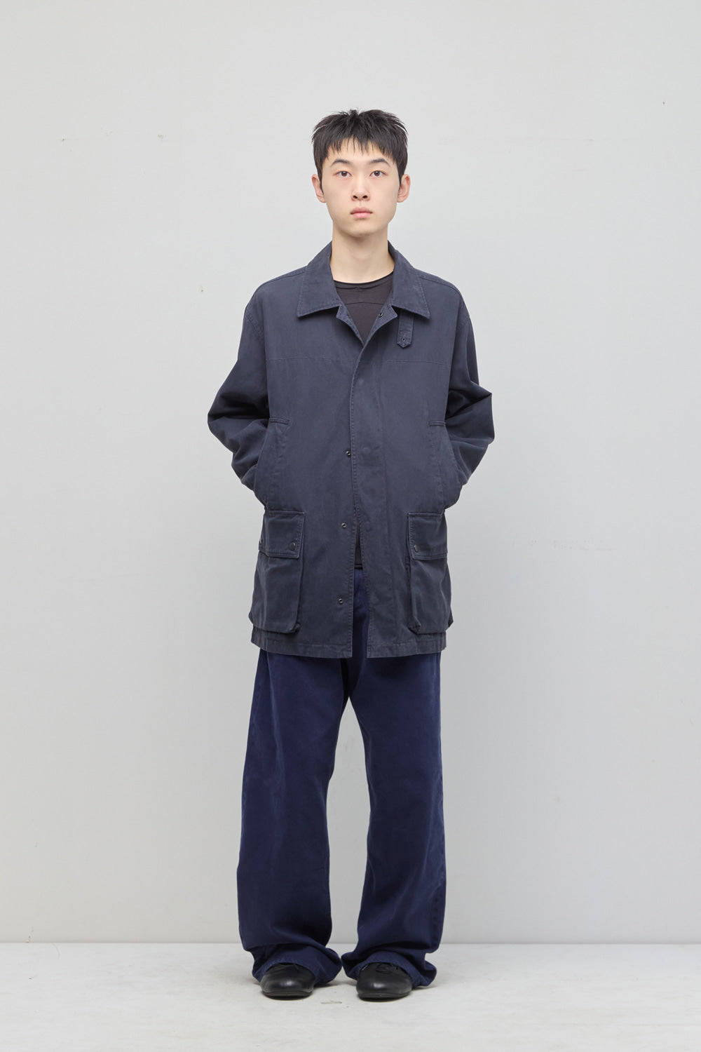 Hatchingroom - Canvas Work Parka (Blue Charcoal) product image 12 | TRAB K-Fashion Australia