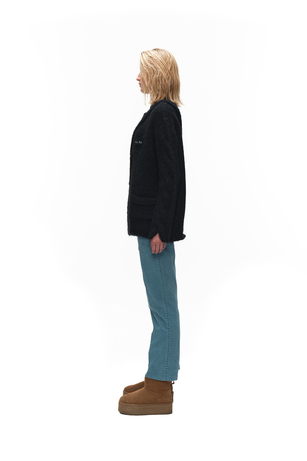 Matin Kim - Corduroy Boots Cut Trouser (Sky) product image 6 | TRAB K-Fashion Australia