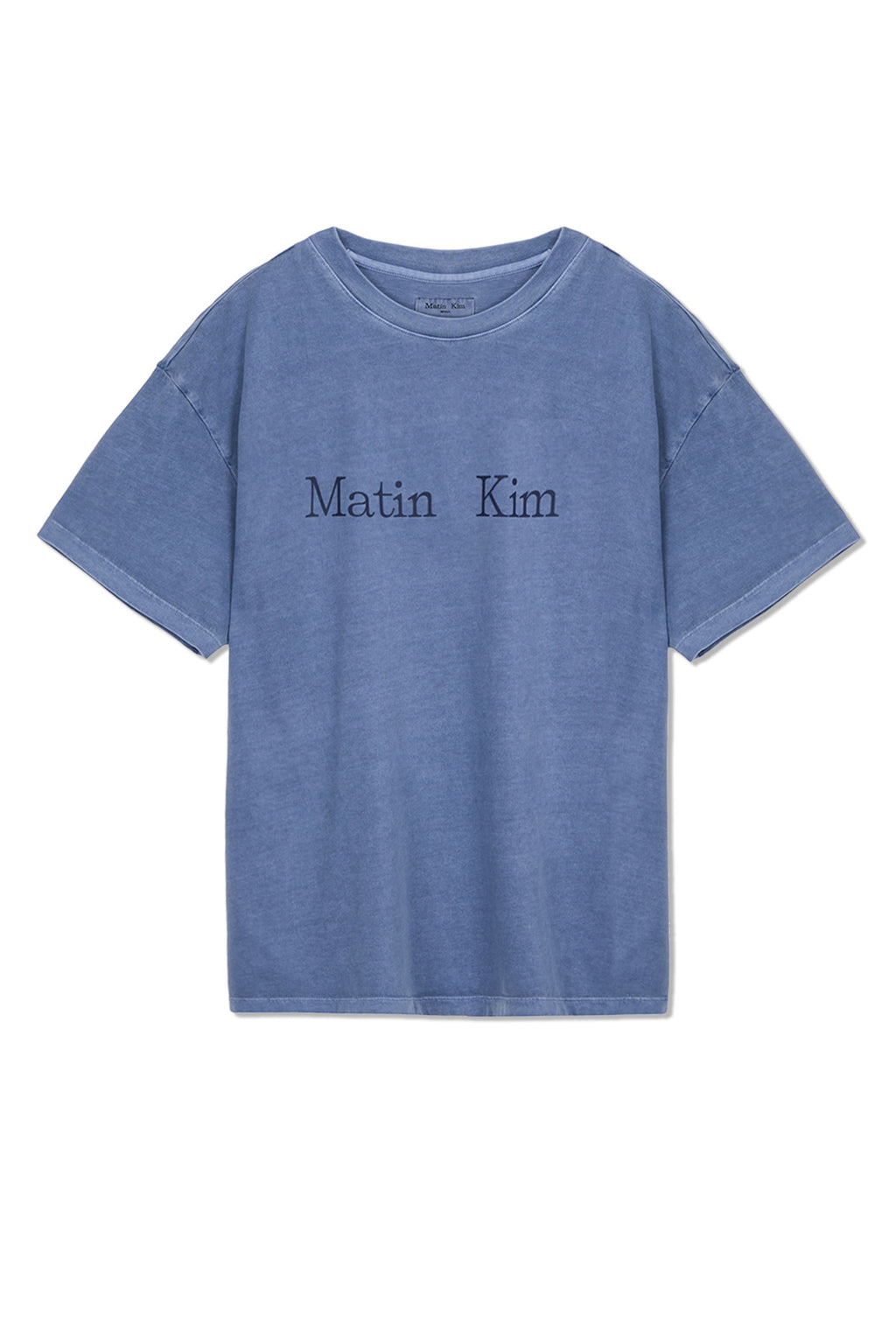 Matin Kim - Pigment Logo Top (Powder Blue) product image 1 | TRAB K-Fashion Australia