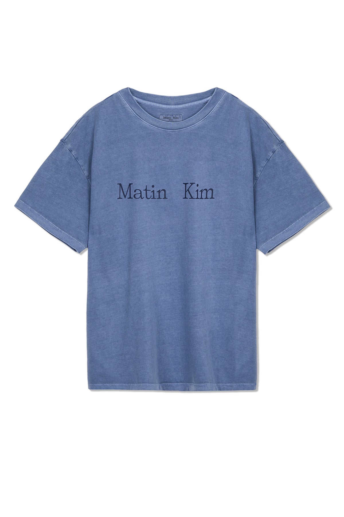 Matin Kim - Pigment Logo Top (Powder Blue) product image 1 | TRAB K-Fashion Australia