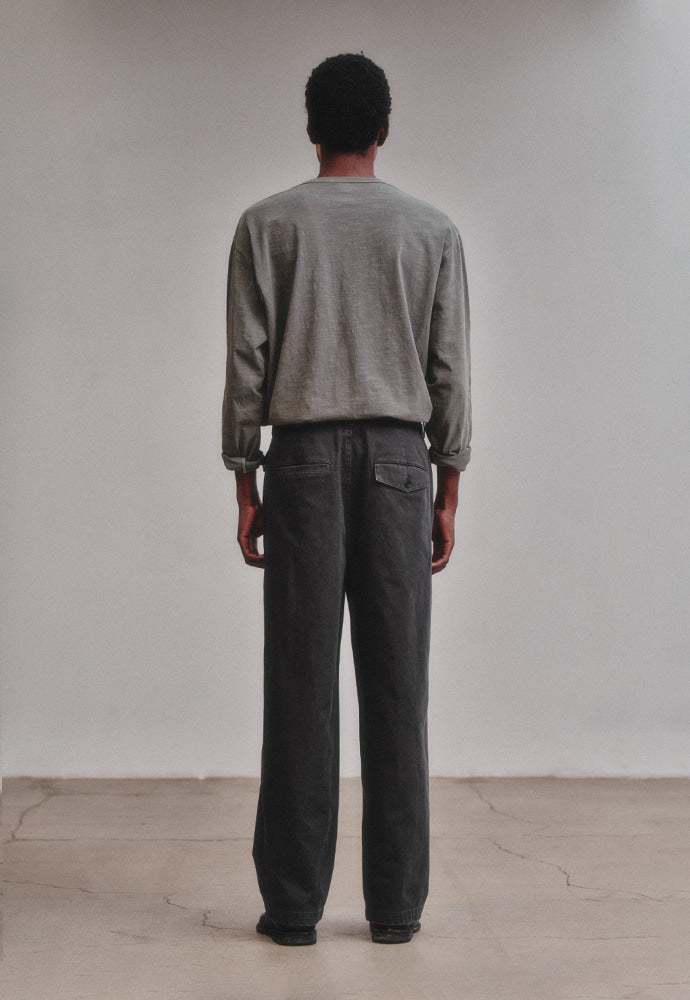 Art if acts - One Tuck Chino Pants (Charcoal) product image 5 | TRAB K-Fashion Australia