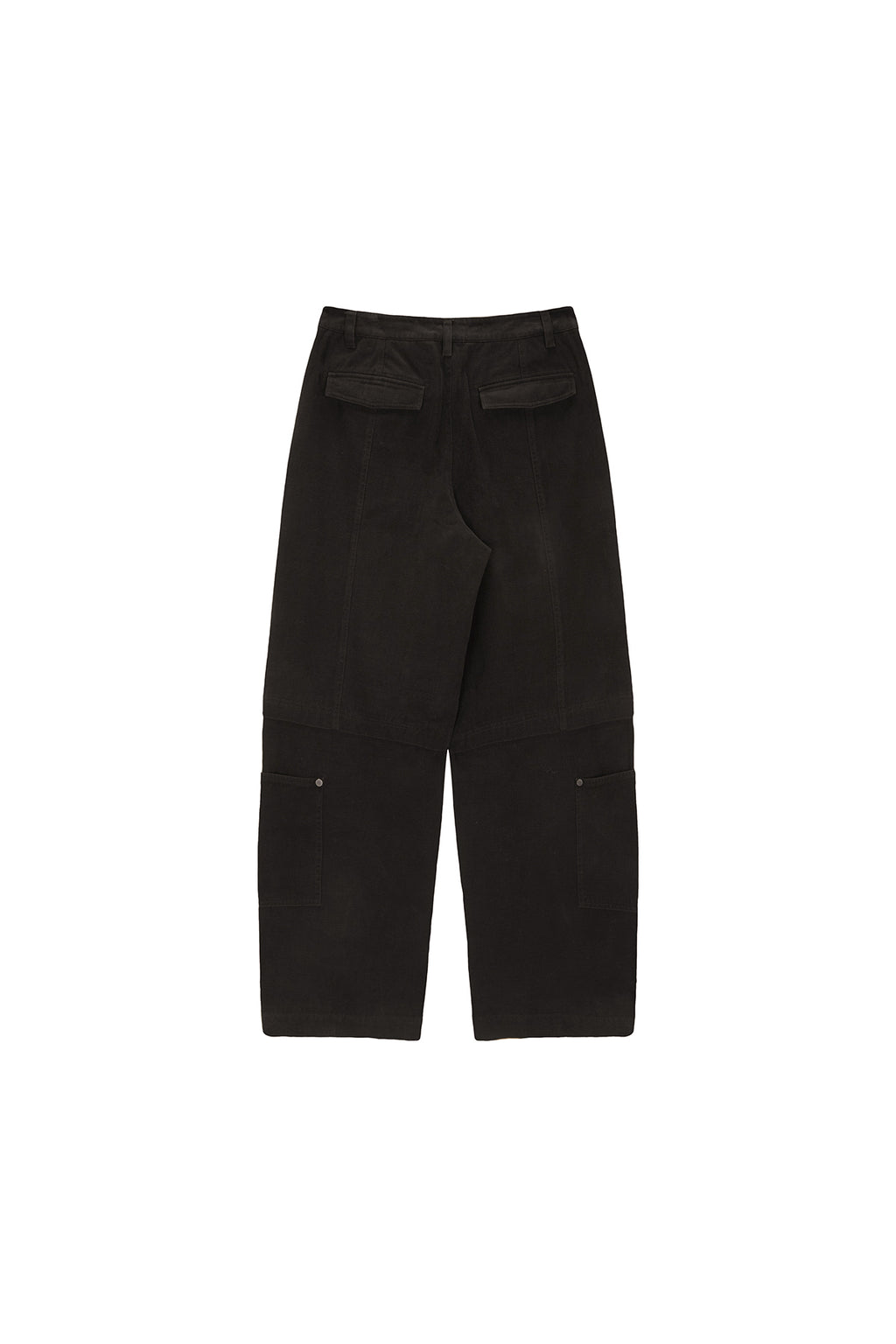 Matin Kim - Patch Pocket Washed Cargo Pants (Dark Khaki) product image 2 | TRAB K-Fashion Australia