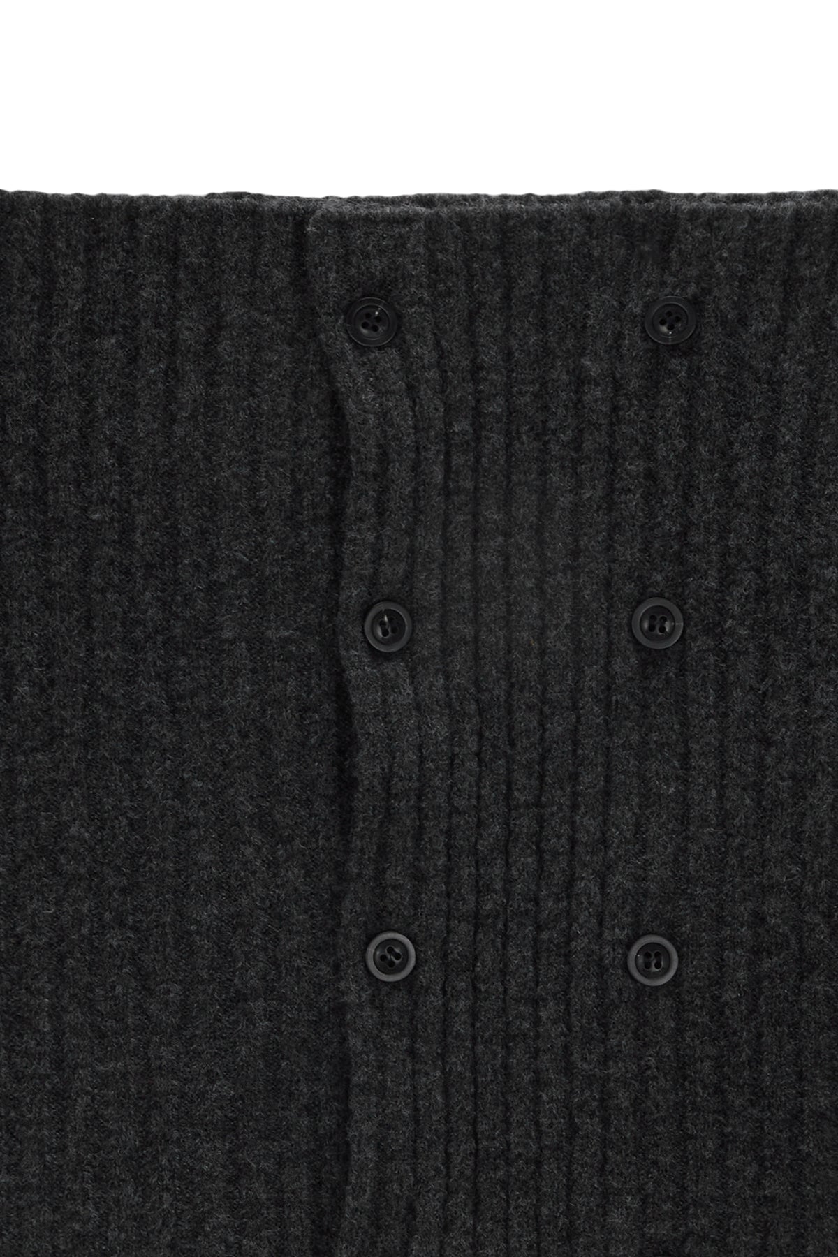 Matin Kim - Button Point Shawl Knit Muffler (Charcoal) product image 3 | TRAB K-Fashion Australia