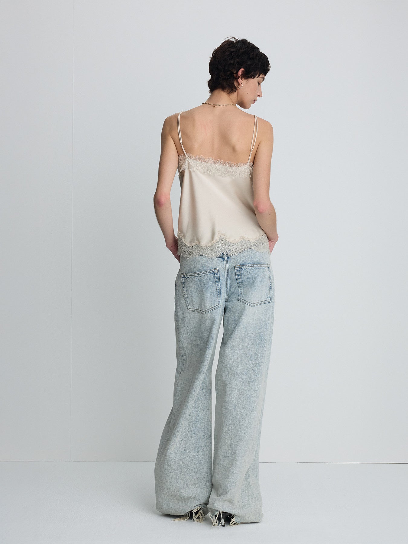 Tonywack - Distressed Wide-Leg Denim Jeans (Washed Light Blue) product image 4 | TRAB K-Fashion Australia