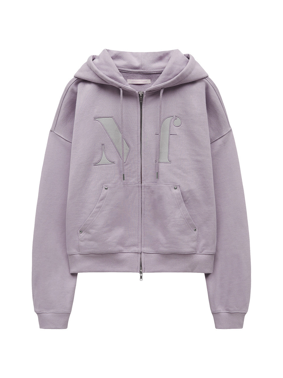 Margarin Fingers - Logo Applique Hoodie Zip-Up (Violet) product image 2 | TRAB K-Fashion Australia
