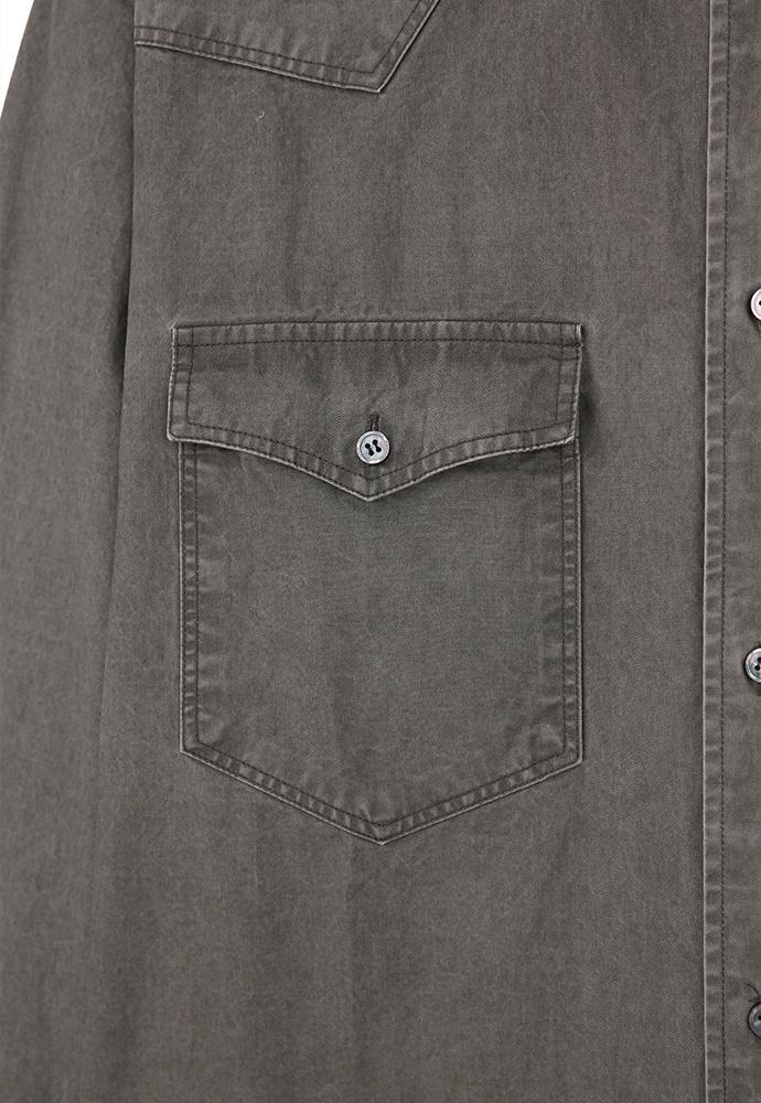 Art if acts - Washed Western Shirt (Moss Grey) product image 13 | TRAB K-Fashion Australia