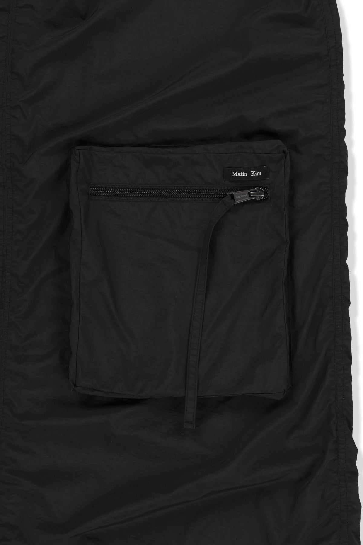 Matin Kim - Patch Pocket Shirring Nylon Skirt (Black) product image 4 | TRAB K-Fashion Australia