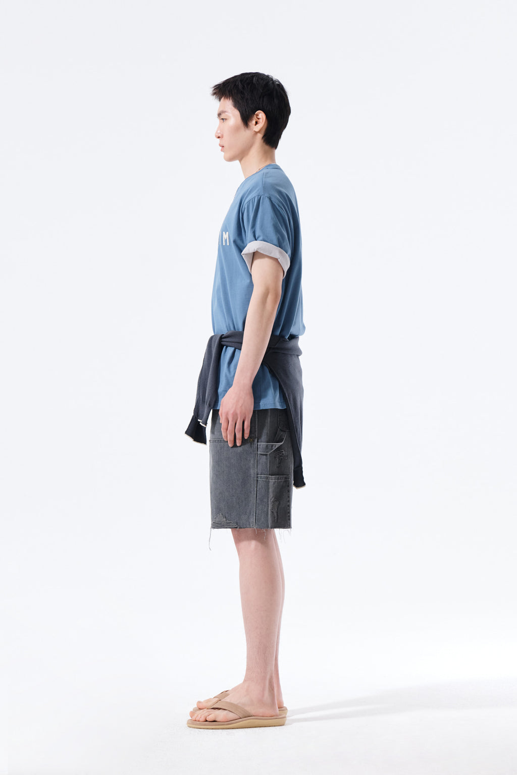 Matin Kim - Applique Felt Logo Top (Blue) product image 7 | TRAB K-Fashion Australia