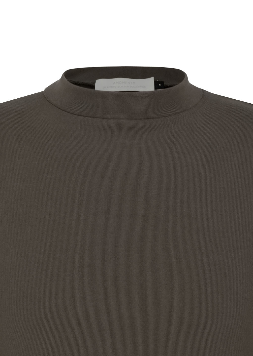 Amomento - [Pre-Order] Mock Neck Raglan T-shirt (Brown) product image 7 | TRAB K-Fashion Australia