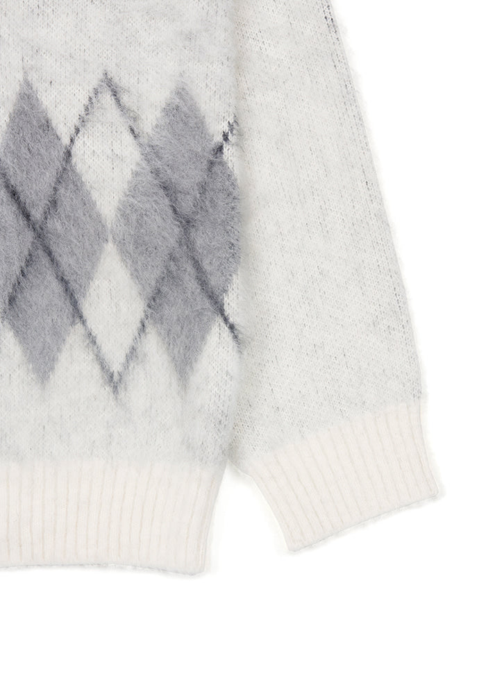 Tonywack - Stiff Mohair Cardigan (Ecru) product image 10 | TRAB K-Fashion Australia