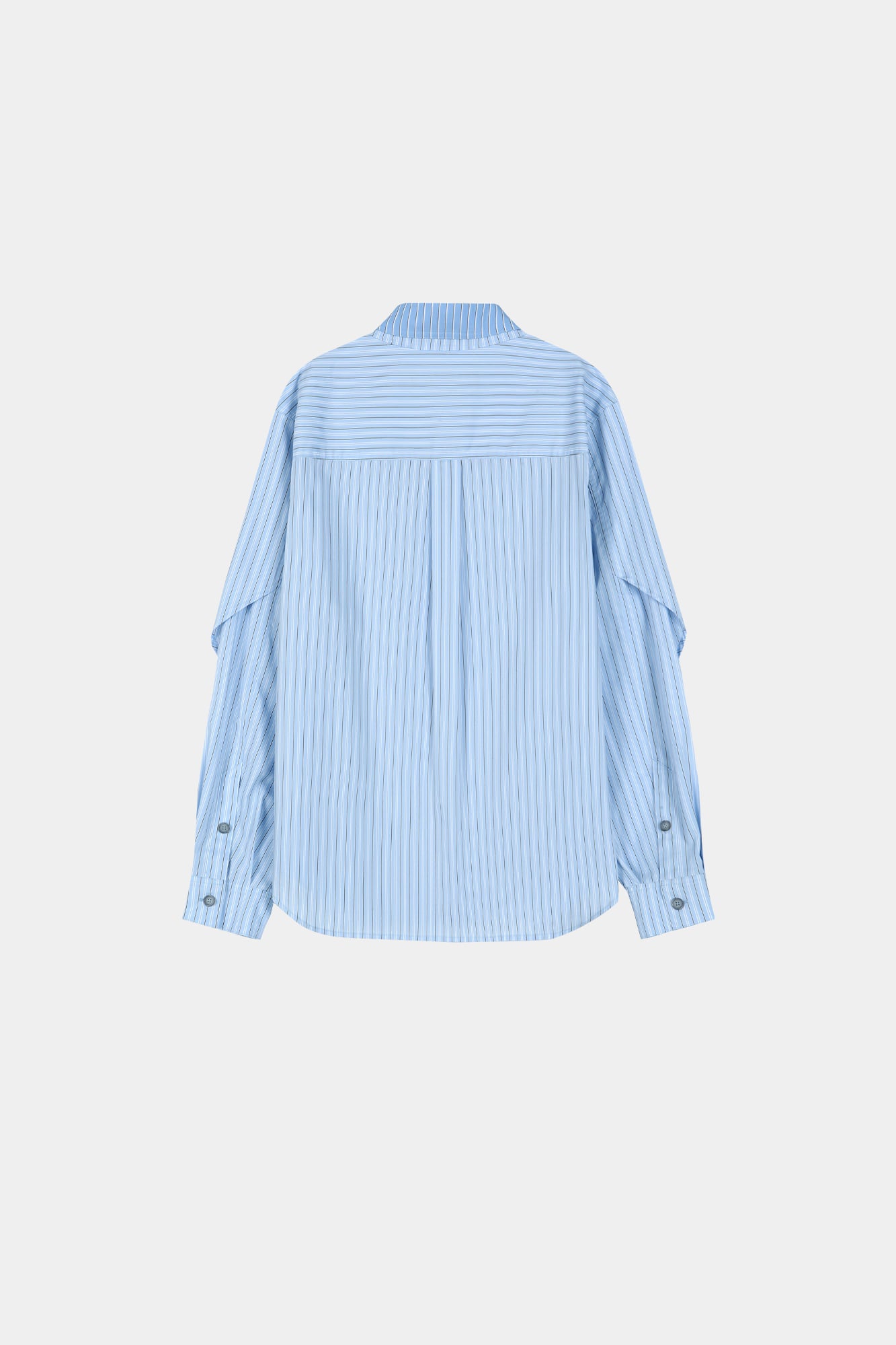 Andersson Bell - Double Layered Stripe Shirt (Blue) product image 10 | TRAB K-Fashion Australia