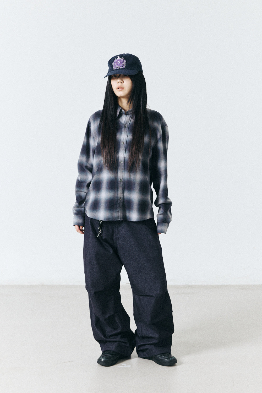 Hatchingroom - Regular Shirt Ombre Check (Blue/Grey) product image 10 | TRAB K-Fashion Australia
