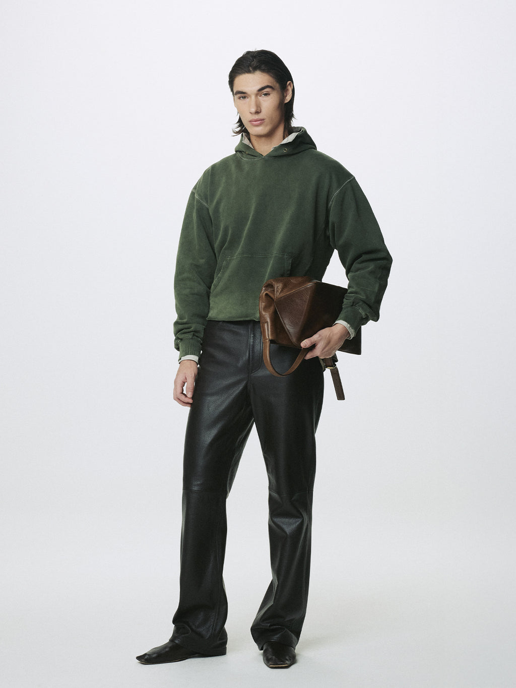 Tonywack - Garment Dyed Raw Edge Hoodie (Faded Green) product image 4 | TRAB K-Fashion Australia