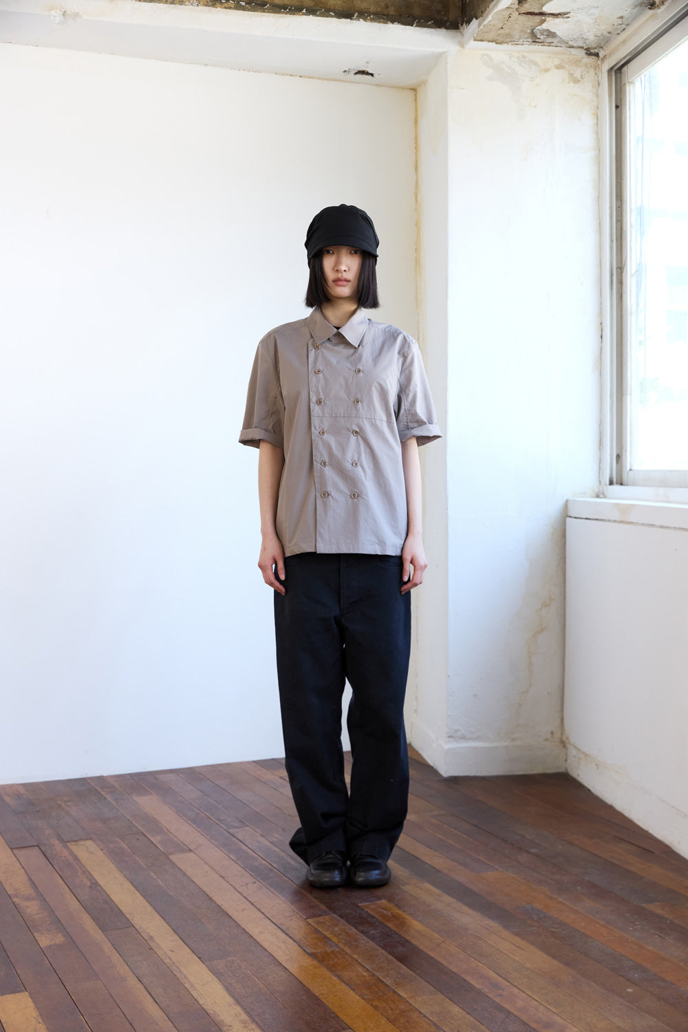 Hatchingroom - Double Breasted Shirket (Mud Grey) product image 9 | TRAB K-Fashion Australia