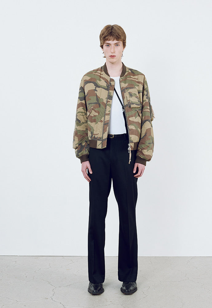 Tonywack - Camouflage Nylon Bomber (Beige/Green) product image 2 | TRAB K-Fashion Australia
