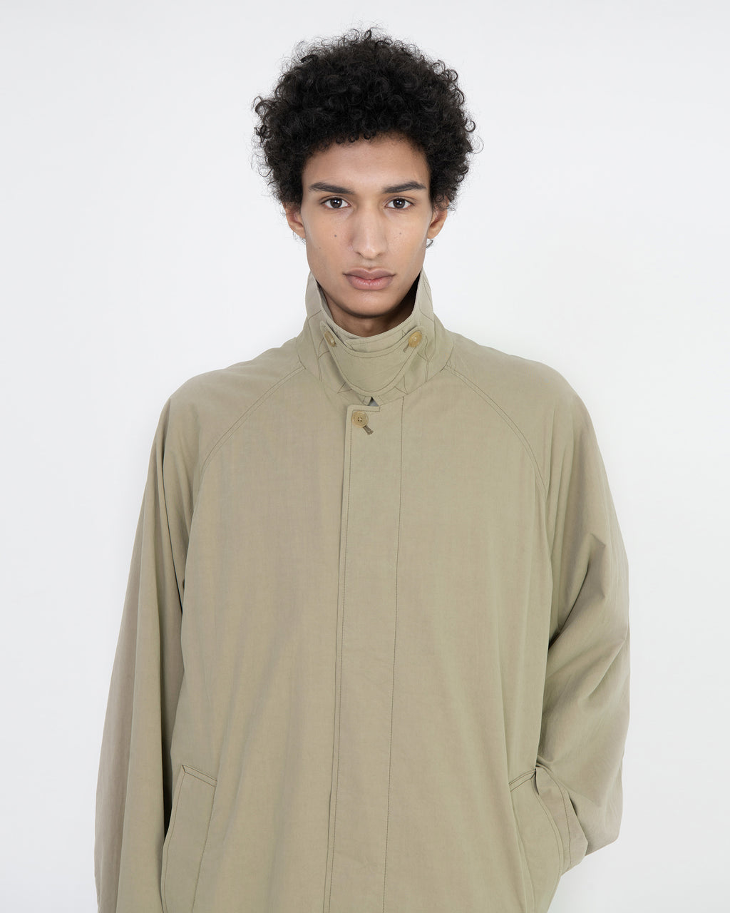 Brownyard - Washed Balmacaan Coat (Dark Beige) product image 4 | TRAB K-Fashion Australia