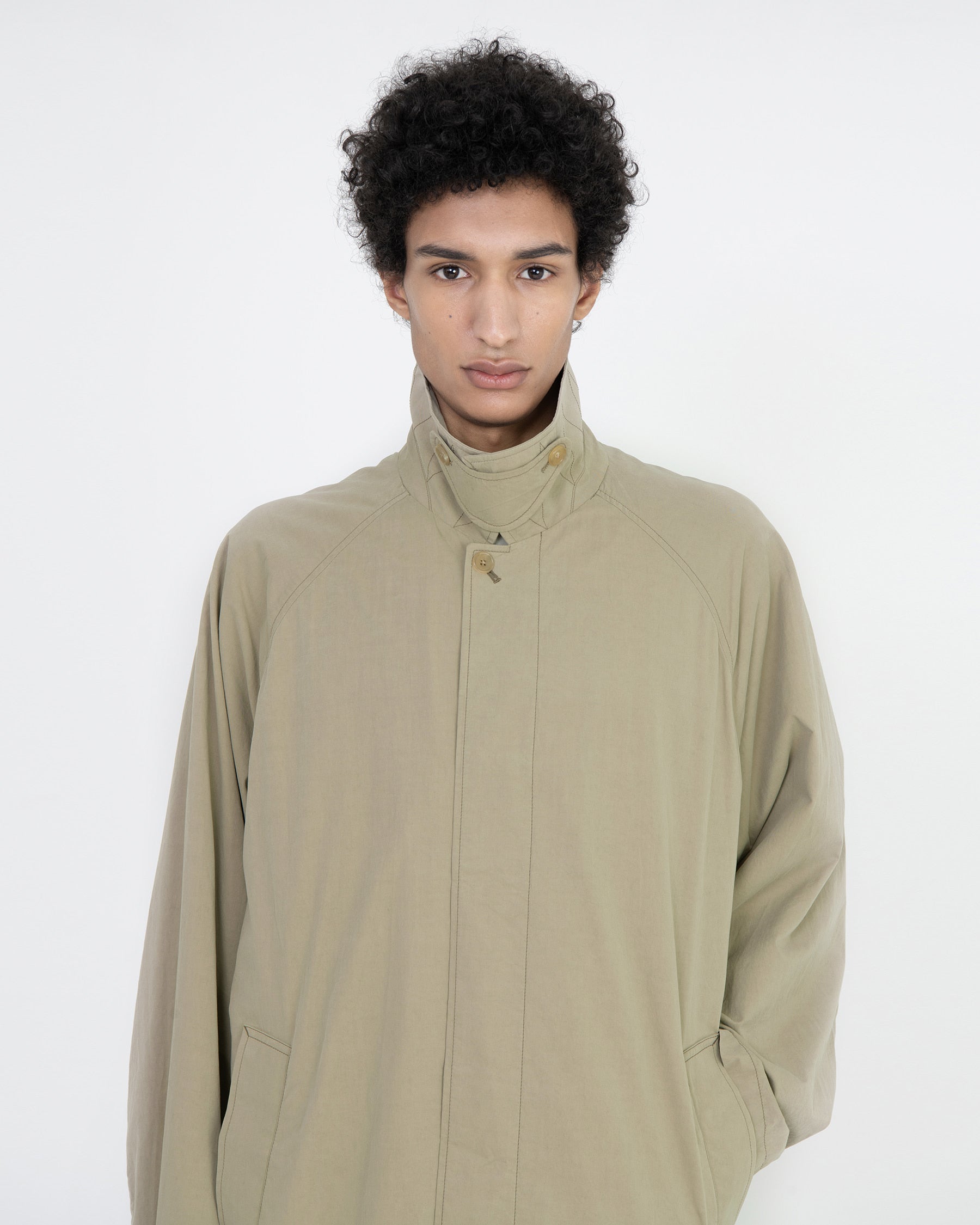Brownyard - Washed Balmacaan Coat (Dark Beige) product image 4 | TRAB K-Fashion Australia