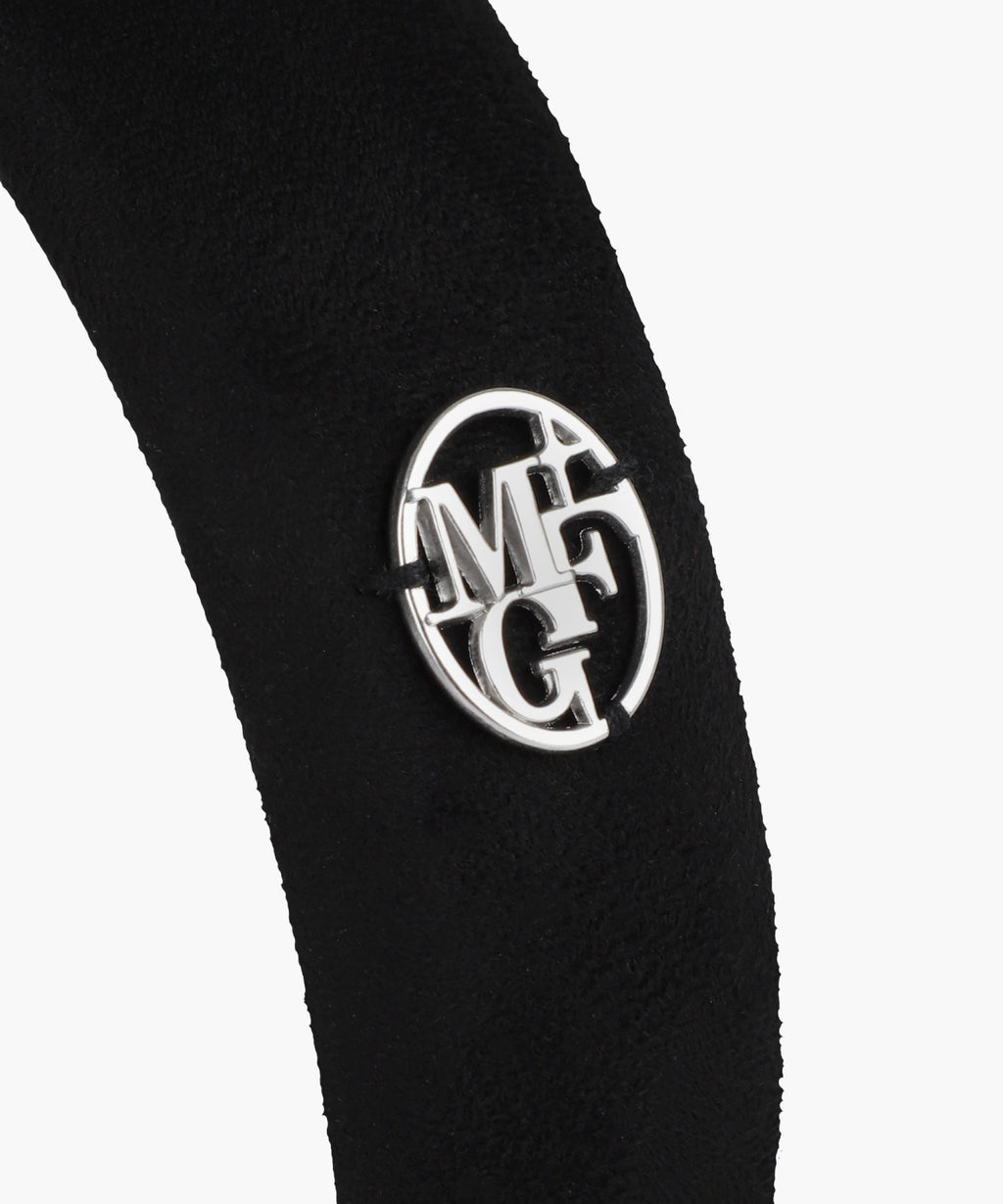 Marithe & Francois Girbaud - Circle Logo Suede Hairband (Black) product image 2 | TRAB K-Fashion Australia