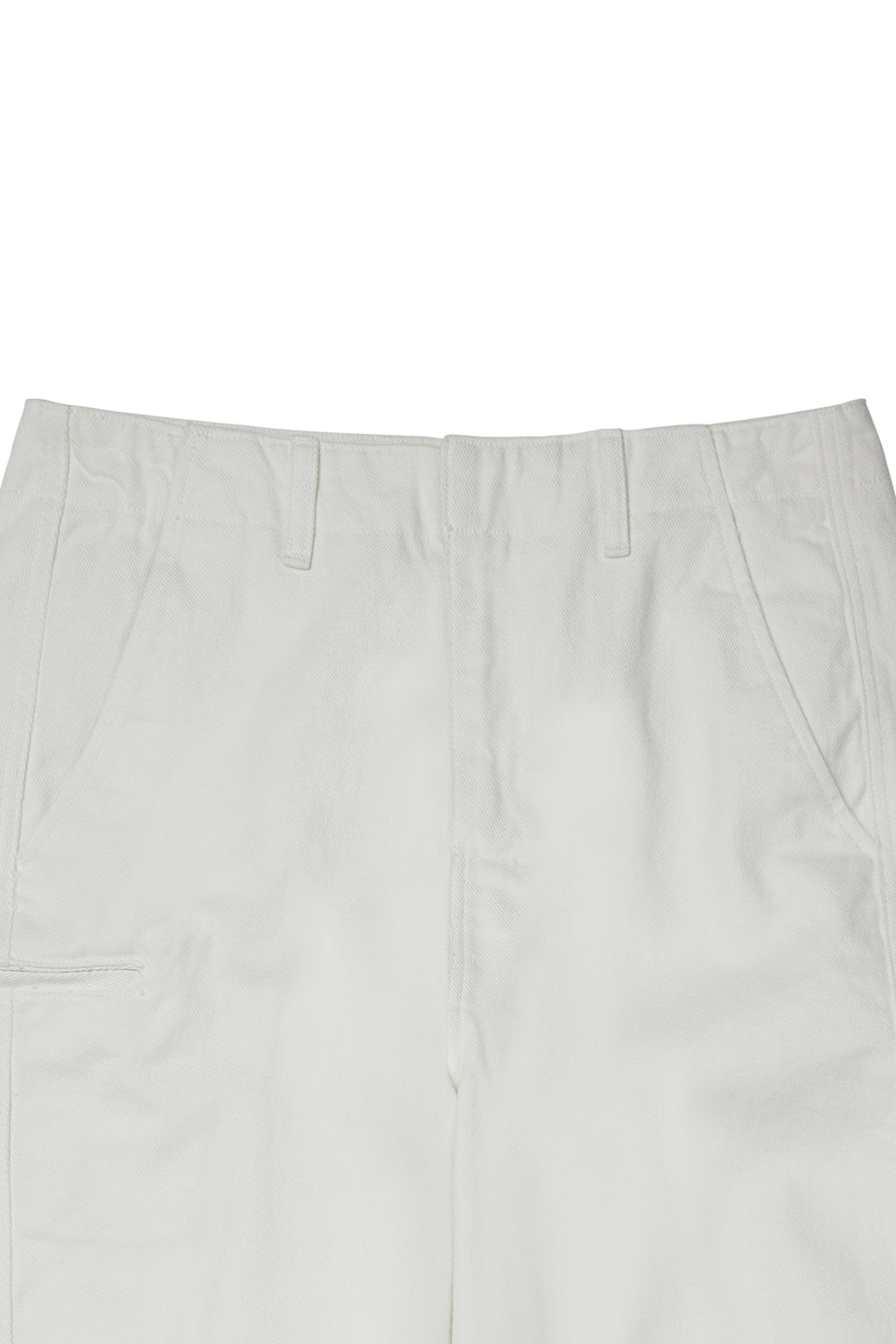 Deinet - Deinet Curved Denim Pants (White) product image 3 | TRAB K-Fashion Australia