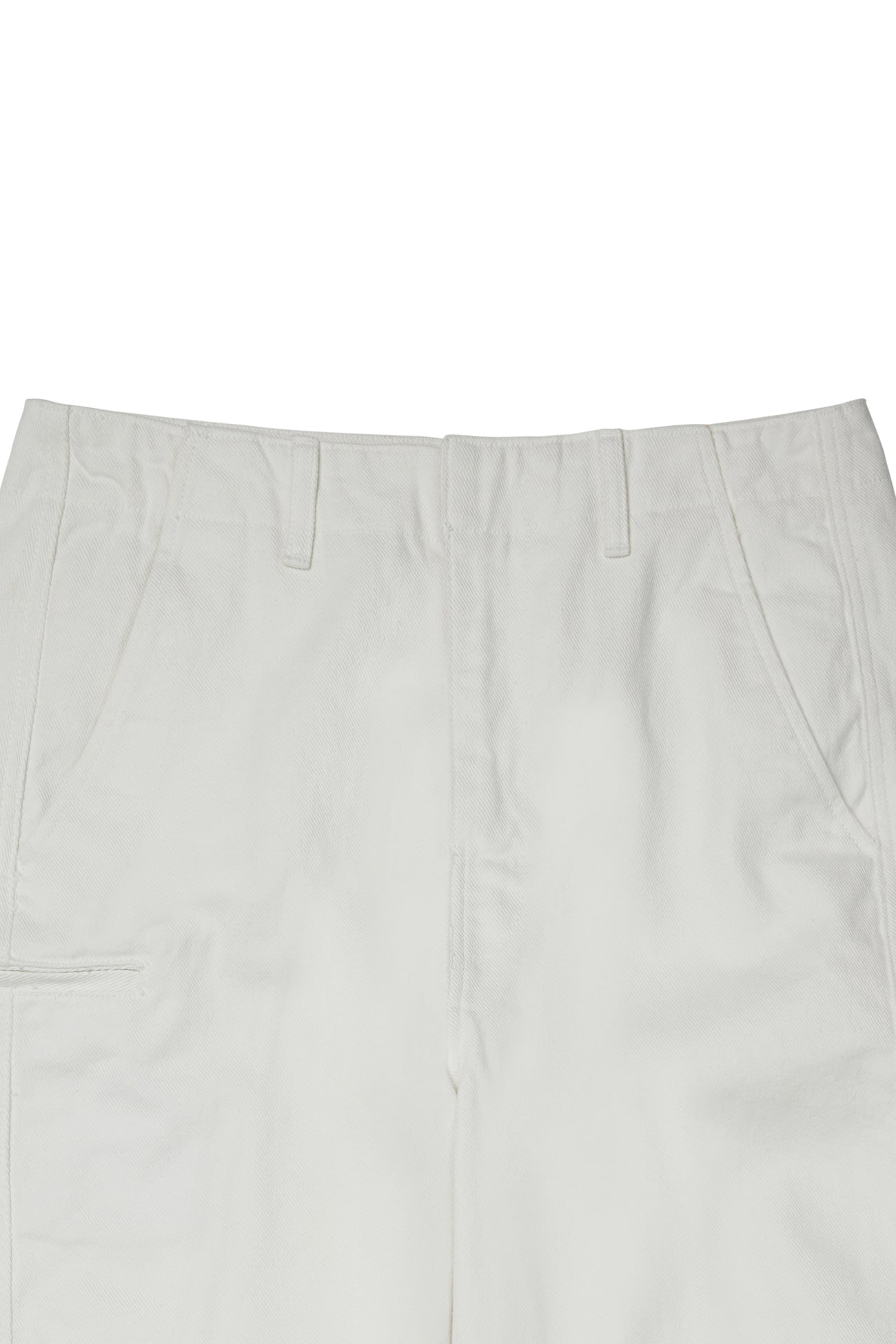 Deinet - Deinet Curved Denim Pants (White) product image 3 | TRAB K-Fashion Australia