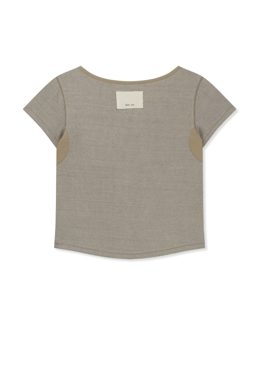Matin Kim - Pocket Point Slim Fit Top (Beige) product image 2 | TRAB K-Fashion Australia