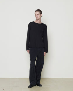 Brownyard - Cashmere Cut Off Long Sleeve (Black) product image 1 | TRAB K-Fashion Australia