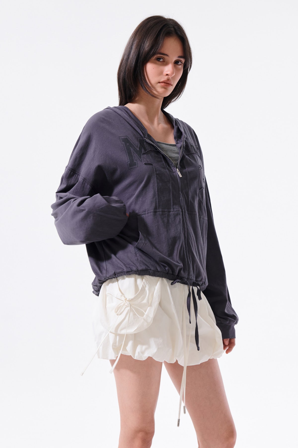 Matin Kim - Strap Detail Ballon Skirt (Ivory) product image 11 | TRAB K-Fashion Australia