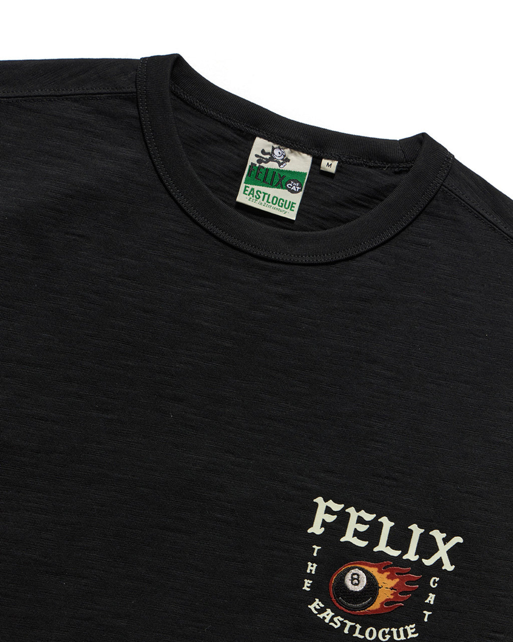 Eastlogue - Felix 8-ball Juggle Embroidered T-shirts (Black) product image 3 | TRAB K-Fashion Australia
