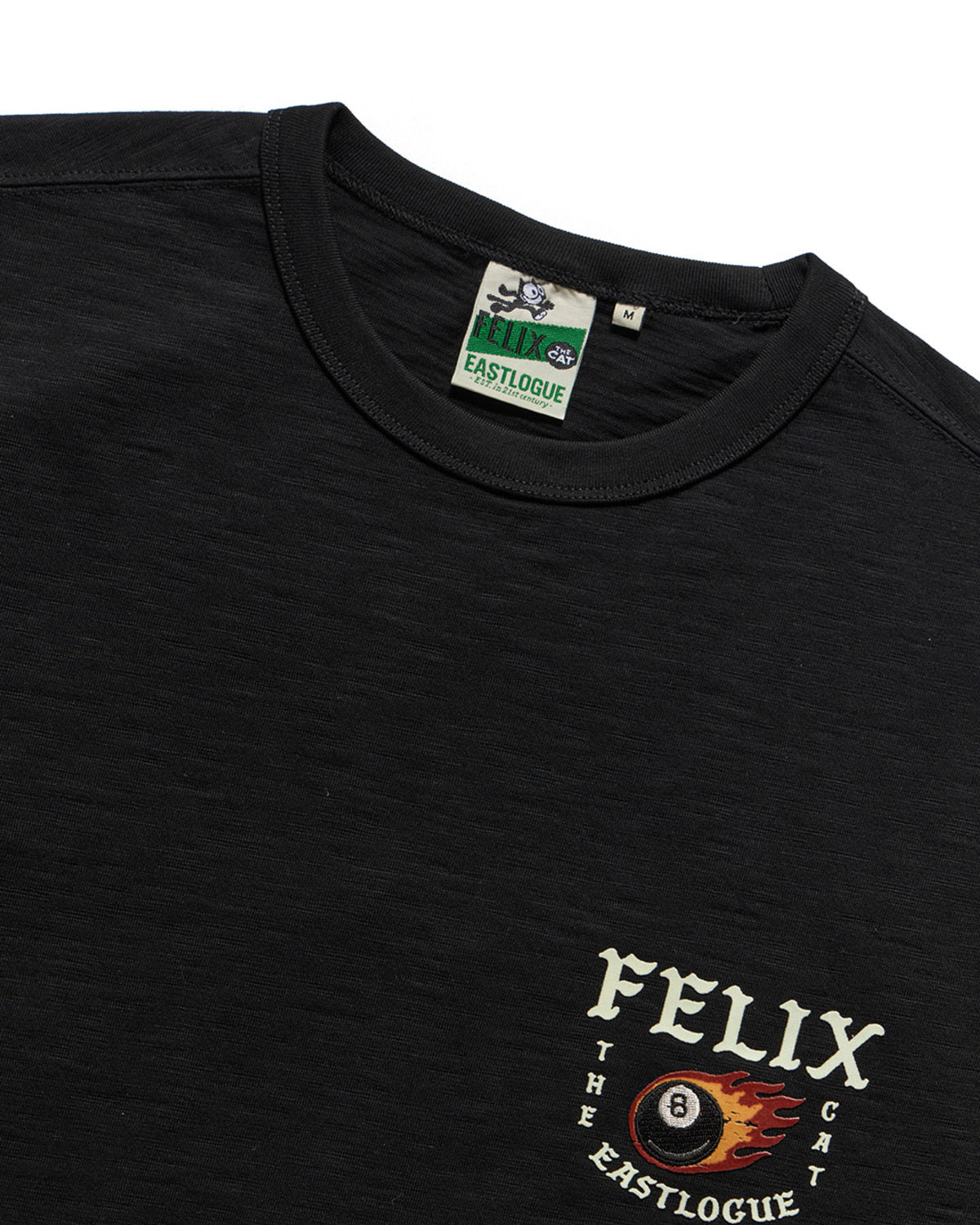 Eastlogue - Felix 8-ball Juggle Embroidered T-shirts (Black) product image 3 | TRAB K-Fashion Australia