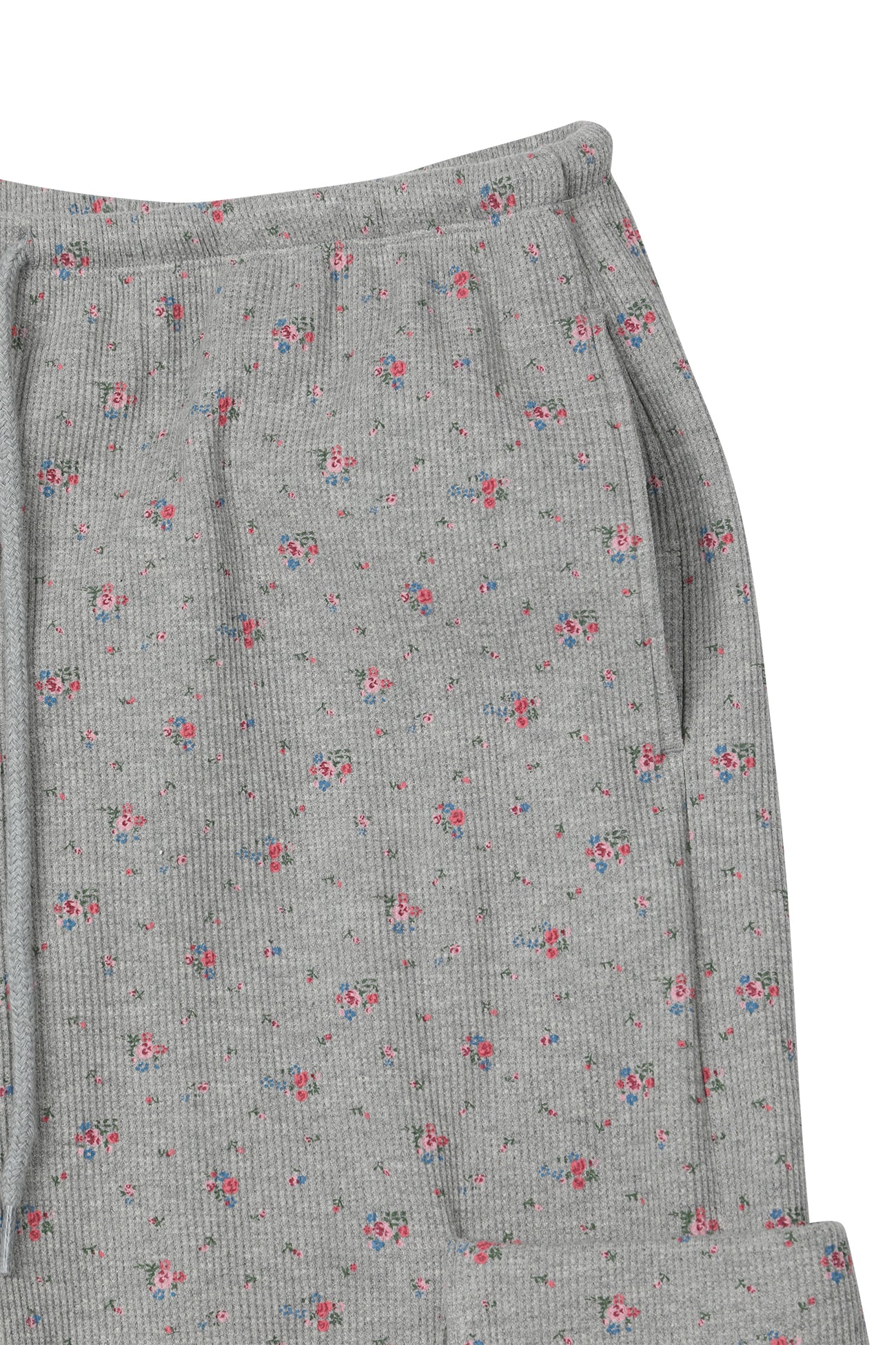 Deinet - Soft Waffle Flower Jersey Cargo Bermuda Pants (Melange Grey) product image 13 | TRAB K-Fashion Australia