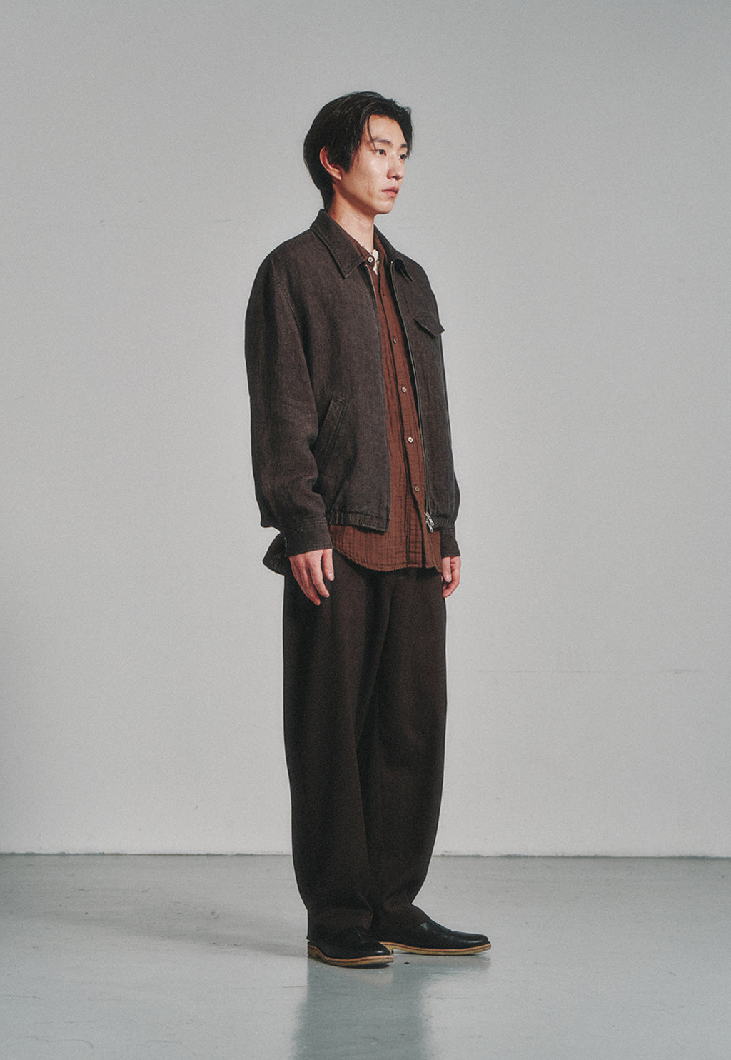 Art if acts - Linen Pocket Blouson (Wood) product image 3 | TRAB K-Fashion Australia