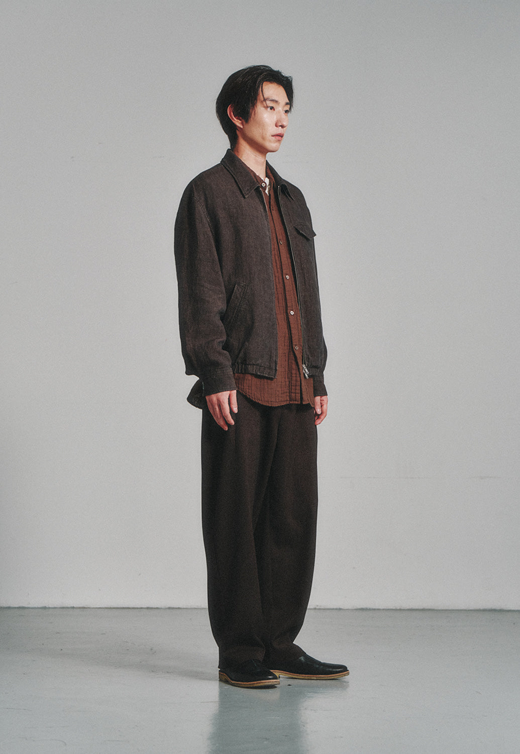 Art if acts - Linen Pocket Blouson (Wood) product image 3 | TRAB K-Fashion Australia
